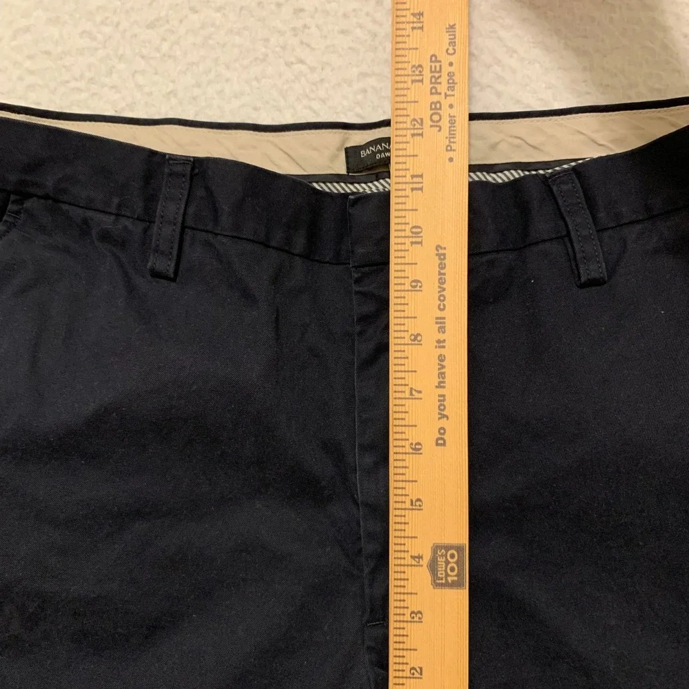Banana Republic Dawson Chino Pants Mens 35x32 (FITS 36x32) Straight Cotton Navy